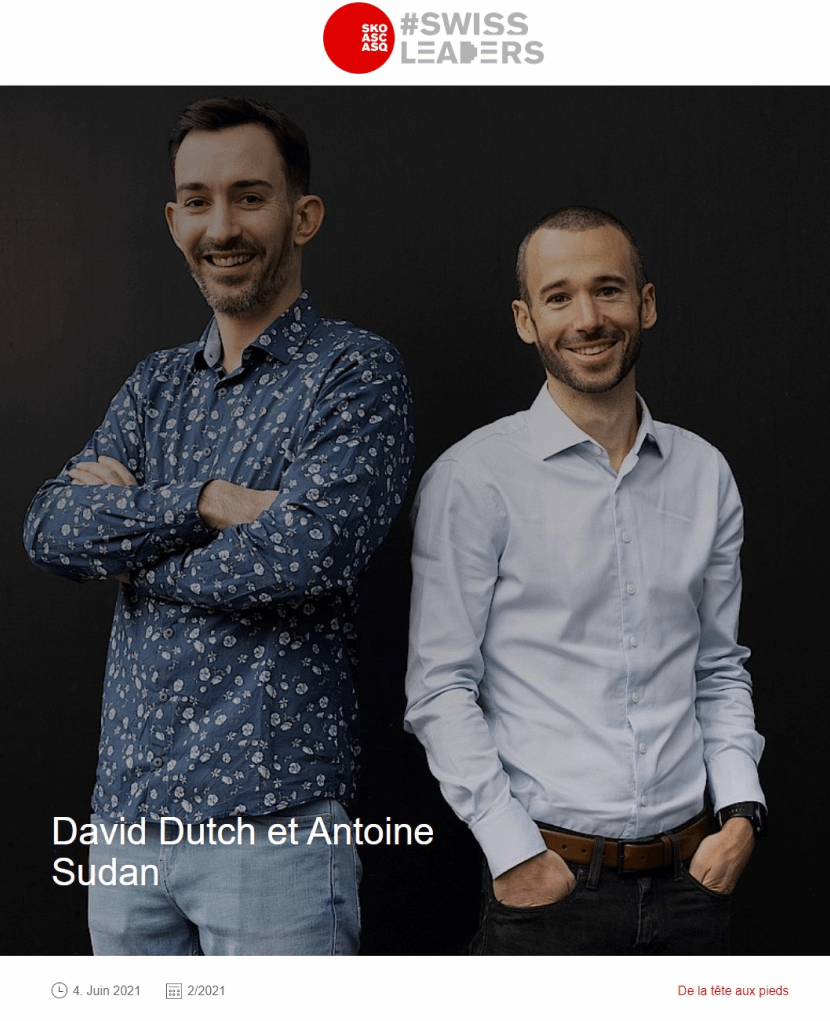 Antoine Sudan et David Dutch, WEDO founders. 